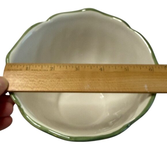 Certified International Porcelain Cabbage Leaf Bowl Pamela Gladding Artist - Picture 5 of 7